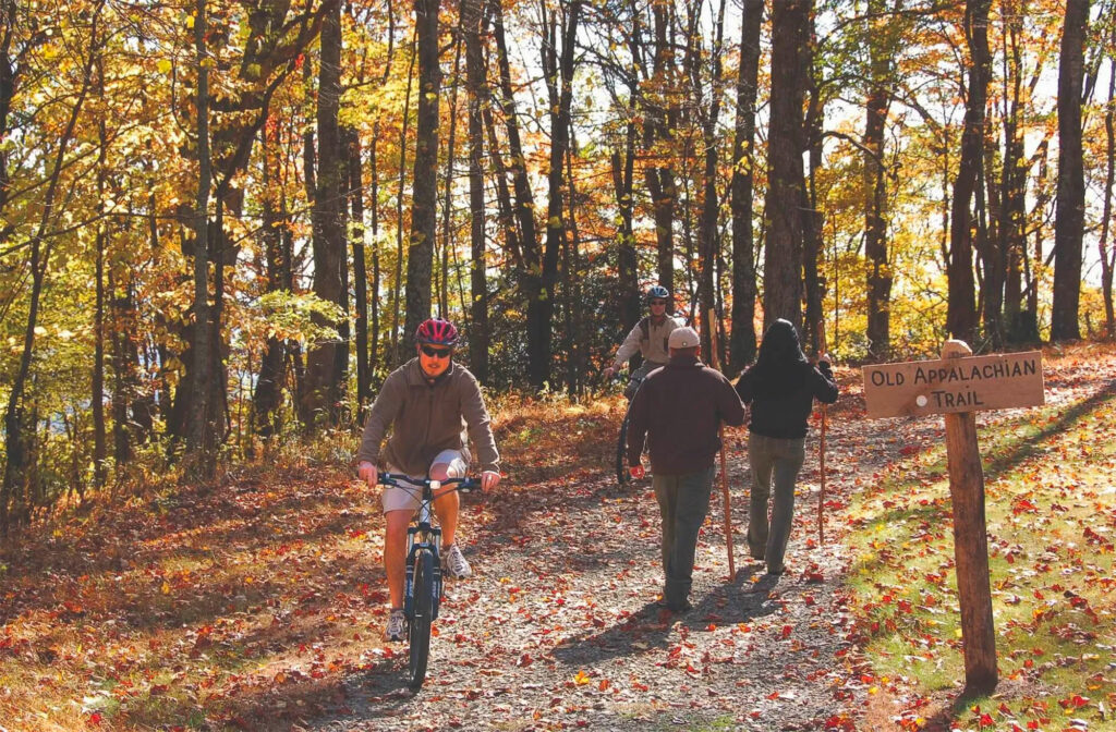 Primland Mountain Biking on the old Appalachian Trail